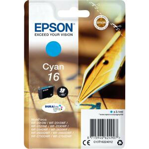 EPSON Original Epson Tintenpatrone cyan (C13T16224012,16,T1622,T16224012)