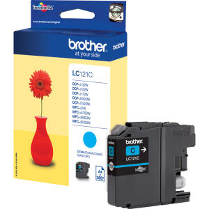 Brother Original Brother Tintenpatrone cyan (LC-121C)