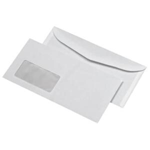 KUVERMATIC Kuvertierumschläge mit Fenster (114x229 mm), gummiert, 75 g/qm, 1.000 Stück