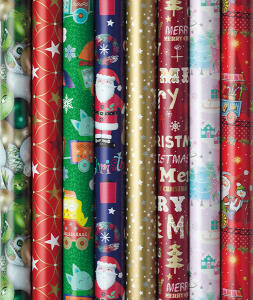 Weihn.Geschenkpapierrolle 3mx1m sort PRÄSENTA 33029-252230 151230