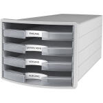 HAN Schubladenbox IMPULS - A4/C4, 4 offene Schubladen,...
