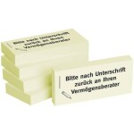 BIZSTIX Haftnotizen "Bitte nach Unterschrift...