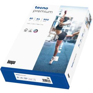 TECNO Kopierpapier tecno premium - A4, 80 g/qm, weiß, 500 Blatt