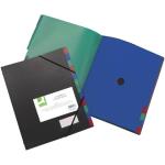 Q-Connect Ordnungsmappen - mit 12 Fächern, schwarz