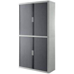 Paperflow Rollladenschrank easyOffice 2-Meter Schrank, inklusive 4 Fachböden grau/anthrazit