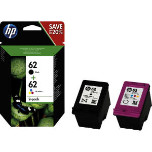 Hewlett Packard (HP) Original HP Druckkopfpatrone Multipack schwarz + color (N9J71AE,N9J71AE#ACU,62,NO62)