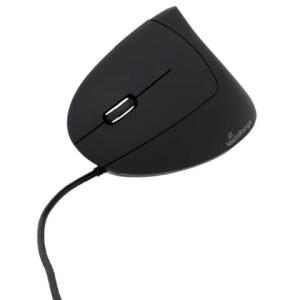 MEDIARANGE Maus MROS231 - ergonomisch, 6 Tasten, optisch, kabelgebunden, schwarz