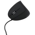 MEDIARANGE Maus MROS231 - ergonomisch, 6 Tasten, optisch, kabelgebunden, schwarz