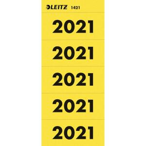LEITZ Inhaltsschildchen 2021 100ST gelb 14210015