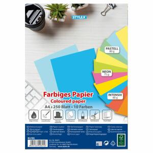 STY Kopierpapier A4 250 Blatt 75 g/m² - 80 g/m² farbig