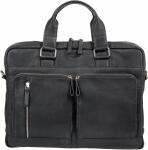 Aktentasche Leder schwarz ALASSIO 47032 31x42x15cm