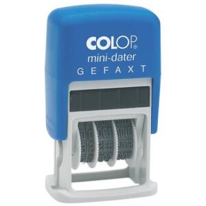 COLOP Mini-Dater - Datumstempel + Text GEFAXT
