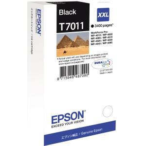 EPSON Original Epson Tintenpatrone schwarz XXL (C13T70114010,T701140,T7011,T70114010)