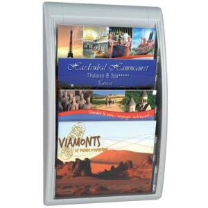 Paperflow Wand-Prospekthalter Quick Blick - A4 quer, alu