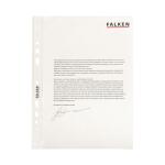 Falken Falken Prospekthüllen, A5, PP, Standard, genarbt, oben offen, 100er Beutel,