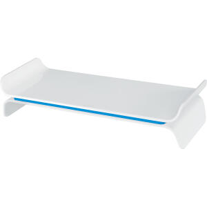 LEITZ 6504 Monitorständer Ergo WOW zwei Höhen weiß/blau