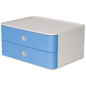HAN SMART-BOX ALLISON Schubladenbox - stapelbar, 2 Laden, snow white/sky blue