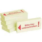 BIZSTIX Haftnotizen "Bitte hier unterschreiben"...
