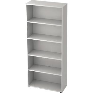 Hammerbacher Regal - 5OH, 33 cm tief, Weiß