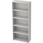 Hammerbacher Regal - 5OH, 33 cm tief, Weiß