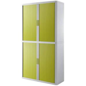 Paperflow Rollladenschrank easyOffice 2-Meter Schrank, inkl. 4 Fachböden, weiß/grün