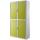 Paperflow Rollladenschrank easyOffice 2-Meter Schrank, inkl. 4 Fachböden, weiß/grün