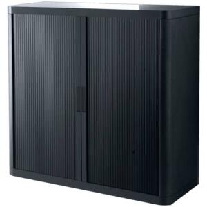 Paperflow Rollladenschrank easyOffice 1-Meter Schrank, inklusive 2 Fachböden grau