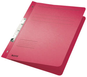 LEITZ 3746 Schlitzhefter 1/1Vorderdeckel A4 kfm. Heftung Manilakarton 250 g/qm rot