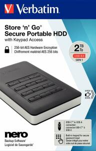 VERBATIM Festplatte Store n Go USB 3.0 - 2TB, schwarz