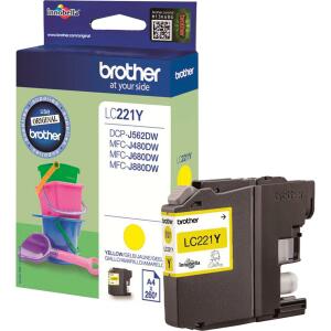 Inkjetpatrone LC221Y yellow BROTHER LC221Y