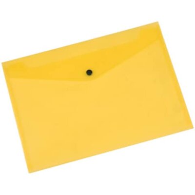 Q-Connect Dokumentenmappe - gelb, A4 bis zu 50 Blatt