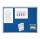Filztafel 60x90cm k`blau FRANKEN PT830203 PRO