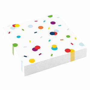 Motivserviette 33x33cm Confetti Birthday AMSCAN 9906346 20ST