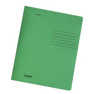 Falken Falken Schnellhefter Karton für DIN A4, 240g/m² Manila-RC-Krt., intensivfarben, 25er Poly grün