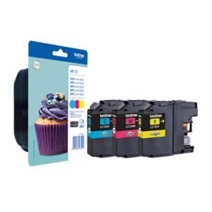 Brother Original Brother Tintenpatrone MultiPack C,M,Y Blister (LC-123RBWBPDR)