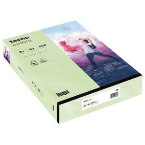 TECNO Multifunktionspapier tecno colors - A3, 80 g/qm, mittelgrün, 500 Blatt