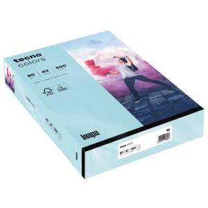 TECNO Multifunktionspapier tecno colors - A3, 80 g/qm, mittelblau, 500 Blatt