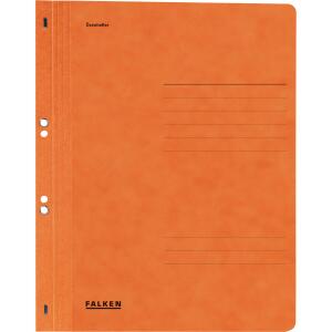 Falken Falken Ösenhefter - A4 1/1 Vorderdeckel, orange, Manilakarton, 250 g/qm