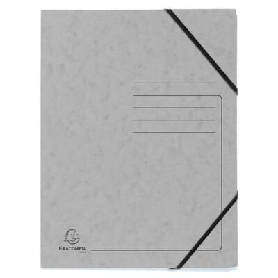 Exacompta EXACOMPTA Sammelmappe - A4, 355 g/qm, Gummizug, grau
