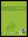 Staufen Collegeblock A4 80Bl 90g Lin28 Premium T grün kariert mDR hfrei