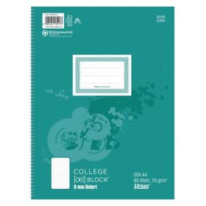 Ursus Basic Ursus Basic Collegeblock - A4, 80 Blatt, 70 g/qm, 9mm liniert