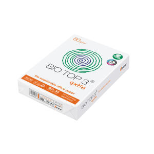 Mondi BIO TOP 3 extra - A4, 80 g/qm, naturweiß, holzfrei, 500 Blatt