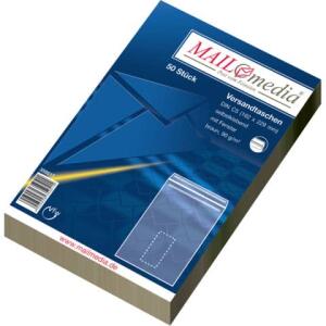 MAILmedia Versandtaschen Recycling - C5, mit Fenster, selbstklebend, 90 g/qm, braun, 50 Stück