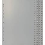 Zahlenregister - 1 - 100, PP, A4, 100 Blatt, 4...