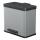 Hailo Tret-Abfalltrenner Öko Trio Plus L - 3 x 9 l, silber