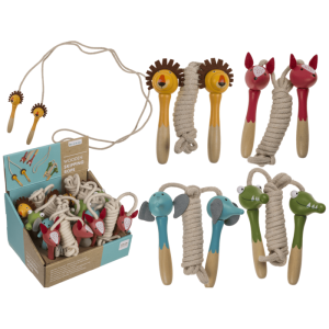 OOTB Holz-Springseil Tiere ca. 235 cm