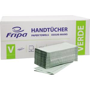 FRIPA Handtücher Verde - Zick-Zack-Falzung, 1-lagig, grün, 20 x 250 Blatt