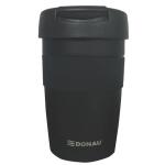 DONAU Thermobecher - 350 ml, Edelstahl, schwarz
