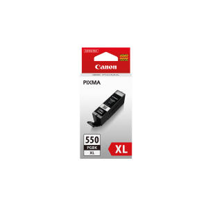 Canon Original Canon Tintenpatrone schwarz High-Capacity pigmentiert (6431B001,6431B001AA,PGI-550PGBKXL)