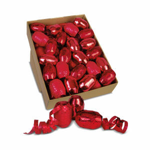 Weihn.Ei-Knäuel 10mmx20m Glossy sortiert 1320-609   rot